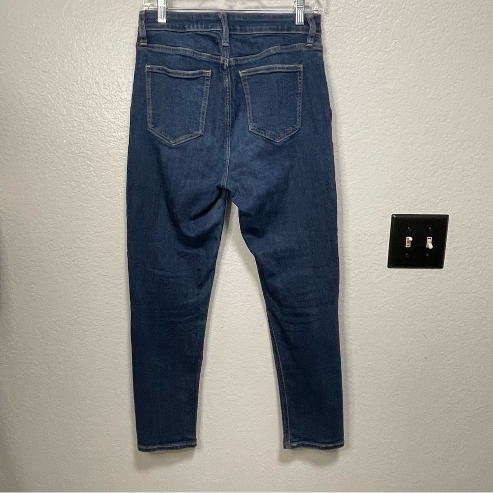 Elizabeth and James Dark Wash High Rise Organic Cotton Stove Pipe Jean Size 6/28 - Picture 8 of 11